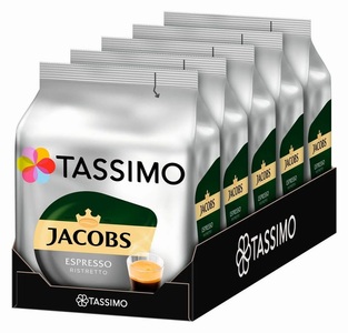 Tassimo, TASSIMO Kaffeekapseln T DISC Jacobs, TASSIMO Kaffeekapseln T DISC Jacobs Espresso Ristretto 80 Stück