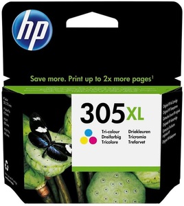 HP INC., HP 305XL - Hohe Ergiebigkeit - Farbe (Cyan, Magenta, Gelb) - Original - Tintenpatrone, HP 305XL Original Tintenpatrone 3YM63AE Cyan, Magenta, Gelb