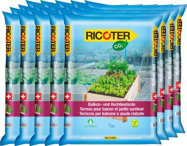 RICOTER, Ricoter Balkon- und Hochbeeterde, 20 x 30 l Spezialerde, Ricoter Balkon- und Hochbeeterde, 20 x 30 l Spezialerde