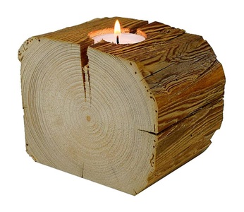 undefined, Altholz 1 Teelicht 100-140 x 80 mm, DIY-Wood 1 Teelicht 100-140 x 80 mm Altholz