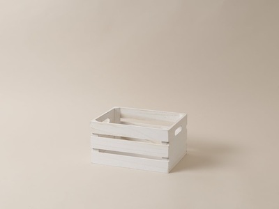 Marein, Marein Aufbewahrungskiste Holzkiste, Esmée Aufbewahrungskiste 27.5 cm, Weiss