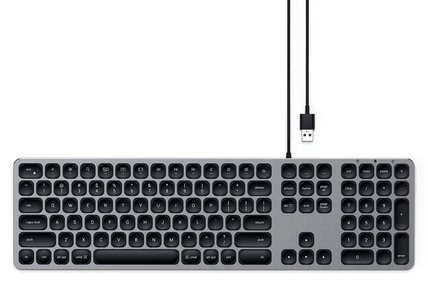 Satechi, Satechi USB Alu US-Layout Keyboard für Mac Tastatur, 