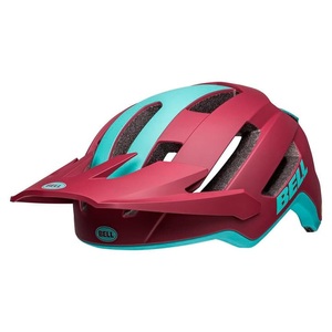 Bell, Bell 4Forty Air MIPS Helm rot/türkis 2022 52-56cm MTB Helme, Bell 4Forty Air MIPS Velohelm bordeaux