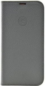 MiKE GALELi, Mike Galeli - iPhone 13 Echtleder Book Case Tasche Flip Cover Hand Made (MARCIP13-M06) - Grau, 