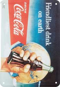 Münder Email, Schild Cola Friendlist, Münder Email Schild Cola Friendlist | 15 × 10 cm
