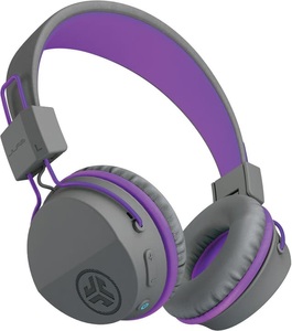 JLab, Jlab JBuddies Studio Kids On-Ear, Wireless, Grey/Purple, IEUHBSTUDIORGRYPRPL4, JLAB AUDIO JBuddies Studio - Headset (On-ear, Grau/Violett)