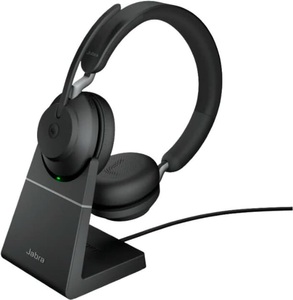 Jabra (Mobile), Jabra Evolve2 65 MS Stereo USB-A Headset, Jabra Headset Evolve2 65 Duo MS Schwarz, USB-A, inkl. Ladestation