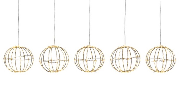 STT, STT LED-Lichtervorhang »Royal Ball Set 5pcs S«, 550 St.-flammig, STT LED-Lichtervorhang »Royal Ball Set 5pcs S«, 550 St.-flammig