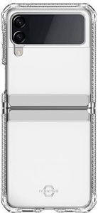 ITSKINS, ITSkins - Samsung Galaxy Z Flip3 5G Hybrid Clear Antimikrobielle Schutz Hardcase Hülle (Fallschutz 3 Meter) - Transparent, ITSKINS Samsung Galaxy Z Flip Drop-Protection Cover, transparent ? Handyhülle/Handy Tasche