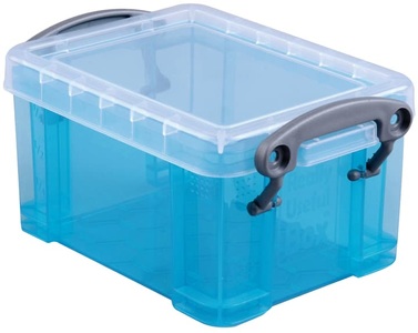 undefined, Really Useful Boxes UB07HB Archivbox u. Archivorganisation, Usefulbox Kunststoffbox, 0,7lt, transparent blau, 68501717