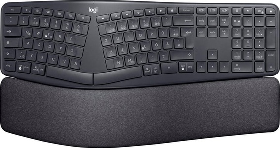 Logitech, Logitech Ergo K860 Tastatur (Schweizer Ausführung), Logitech K860 Ergo Wireless Bluetooth Tastatur Schwarz