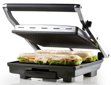 Domo, Domo Do9135G - Kontaktgrill (Schwarz, silber), Domo, Elektrogrill, Domo DO9135G Elektrogrill, Produkte & Wohnen