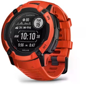 Garmin, Garmin Instinct 2X Solar - Multifunktionsuhr Flame Red One Size, Garmin Sportuhr »Instinct 2X Solar F«