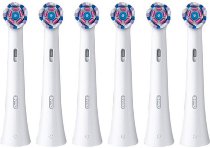 Oral-B, Oral B Aufsteckbürsten »iO«, Oral-B Zahnbürstenkopf iO Radiant, Weiss, 6 Stück