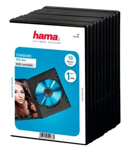 HAMA, Hama 51276 DVD BOX STD Black - (Schwarz), Hama 51276 DVD BOX STD Black - DVD-Leerhülle (Schwarz)