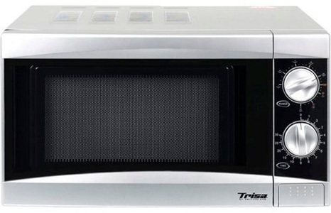 TRISA, Trisa Micro Plus - Mikrowelle mit Grillfunktion (Silber), Trisa Micro Plus Mikrowelle Silber