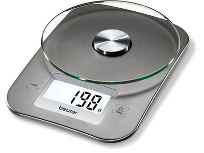 BEURER, Beurer KS 26 - Küchenwaage (Silber), BEURER Küchenwaage »KS 26 Silberfarben«