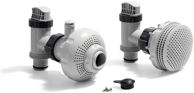 Intex, Intex Ersatzteil Ø 38 mm Ein- und Auslass Fitting-Set Ersatzteile, 