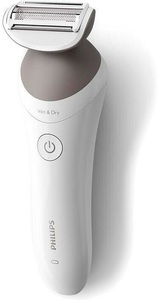 Philips, Philips Lady Shaver Series 6000 Damenrasierer Weiß, Grau, Philips Lady Shaver Series 6000 - Kabellos für die Nass- und Trockenrasur - BRL126/00