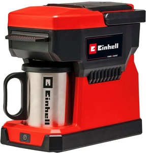 Einhell, Einhell TE-CF 18 Li-Solo Power X-Change Kaffeemaschine Rot Fassungsvermögen Tassen=1 mit Filterkaffee-Funktion, Einhell Filterkaffeemaschine TE-CF 18 Li-Solo Rot