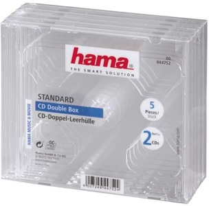 HAMA, Hama CD-Doppel-Leerhülle Standard - CD-Leerhüllen (Transparent), HAMA CD-Doppel-Leerhülle Standard - CD-Leerhülle (Transparent)