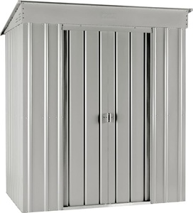 Globel, Globel Metall-Geräteschrank 6x3 silber, Globel Metall-Geräteschrank 6x3 silber Gartenhaus