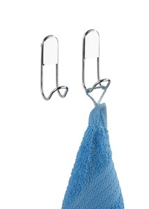 Wenko, WENKO Wandhaken Classic 2Er Chrom, WENKO Wandhaken Classic 2Er Chrom Handtuchhaken