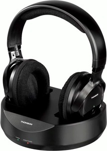 Thomson, SCHNURLOS. KOPFHöRER, Thomson Whp3001Bk - Funkkopfhörer mit Ladestation (Over-ear, Schwarz)