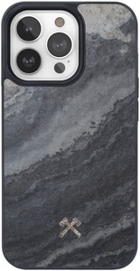 WOODCESSORIES, WOODCESSORIES Bumper - Schutzhülle (Passend für Modell: Apple iPhone 14 Pro), Woodcessories Back Cover Bumper MagSafe iPhone 14 Pro Camo Grau