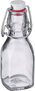 Westmark, Bügelverschlussflasche eckig, 125ml, Bügelverschlussflasche eckig, 125ml
