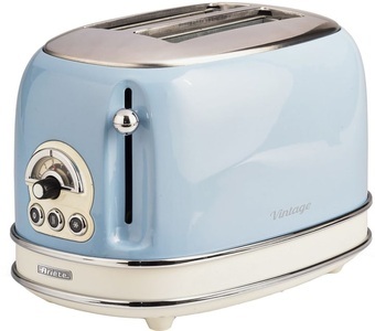 Ariete, Ariete 155-BL Toaster blau, Ariete, HOME & LIVING, Brot Toaster *Vintage Line* 2 Schlitz, Produkte & Wohnen, Household & Kitchen, Küchenkleingeräte, Toaster