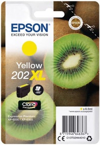 Epson, Epson 202Xl gelb Tintenpatrone, Epson Tintenpatrone, gelb, No.202XL, T02H440, (650 Seiten)