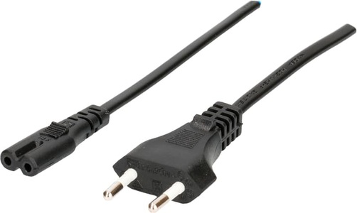 Max Hauri, Max Hauri TDLF-Apparatekabel H03VVH2-F2X0.75 1.8m schwarz TDLF Kabel, Max Hauri Tdlf Apparatekabel Schwarz | 575 W | 2.5 A | 1.8 m