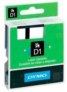 Dymo, Schriftband DYMO D1 43613 Bandfarbe: Weiß Schriftfarbe:Schwarz 6 mm 7 m, Dymo Schriftband D1, schwarz/weiss, 6mm, 7m, S0720780