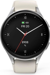 HAMA, HAMA 8900 - Smartwatch (Armband Breite: 2.2 cm, Silikon, Silber/Beige), HAMA 8900 - Smartwatch (Armband Breite: 2.2 cm, Silikon, Silber/Beige)