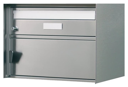 Huber, Briefkasten Gandria, Huber Briefkasten Gandria Edelstahl | 31 × 41.5 × 30.3 cm