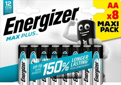 Energizer, Energizer MaxPlus AA 8 Stk. Batterie, Energizer Batterien AA LR6 2550 mAh Alkali 1.5 V 8 8 Stück