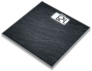 BEURER, Beurer Personenwaage Glas Gs03 Slate wei, Beurer GS 203 Glaswaage Schiefer Personenwaage