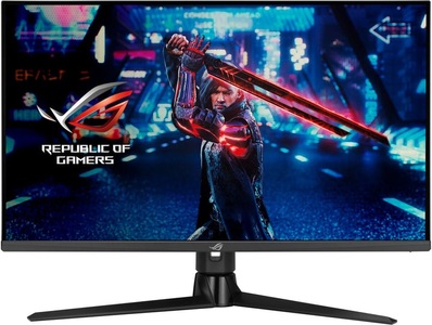 Asus, Asus XG32UQ LCD-Monitor 81.3 cm (32 Zoll) EEK F (A - G) 3840 x 2160 Pixel UHD 1 ms DisplayPort, HDMI®, Kopfhörer (3.5 mm, ROG Strix XG32UQ, Gaming-Monitor