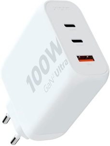 Xtorm, Xtorm GAN-Ladegerät XEC100 3-Port Weiss, Xtorm USB-Wandladegerät XEC100