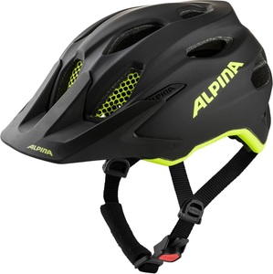 Alpina, Alpina Carapax Flash Helm Jugend schwarz/gelb 2022 51-56cm Kinderhelme, Alpina CARAPAX JR. FLASH Velohelm schwarz