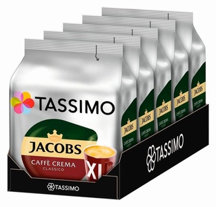 Tassimo, TASSIMO Kaffeekapseln T DISC Jacobs Caffè Crema XL 80 Portionen, TASSIMO Kaffeekapseln T DISC Jacobs Caffè Crema XL 80 Portionen