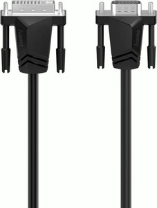 HAMA, HAMA 00200714 - Video-Kabel (Schwarz), Hama DVI / VGA Adapterkabel DVI-I 18+5pol. Stecker, VGA 15pol. Stecker 1.50 m Schwarz 00200714 DVI-Kabel
