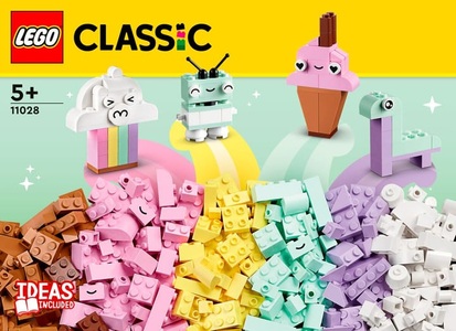 LEGO, 11028 Classic Pastell Kreativ-Bauset, Konstruktionsspielzeug, LEGO® Konstruktionsspielsteine