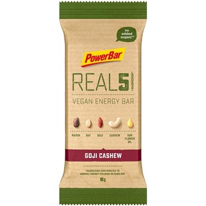 Powerbar, PowerBar Real 5 Vegan Energy Bar - Goji Cashew, PowerBar Real 5 Vegan Energy Bar - Goji Cashew