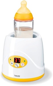 BEURER, BEURER BY 52 - Babykost- und Flaschenwärmer (Weiss/Gelb), Beurer BY 52 Digitaler Babykostwärmer