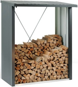 undefined, Kaminholzregal WS150, Biohort Kaminholzregal WoodStock 150 Quarzgrau