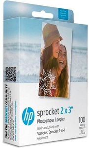 Hp, HP Sprocket 5 x 7;6 cm Film 100 Blatt Fotopapier, HP Sprocket 2x3 - Fotopapier (Mehrfarbig)