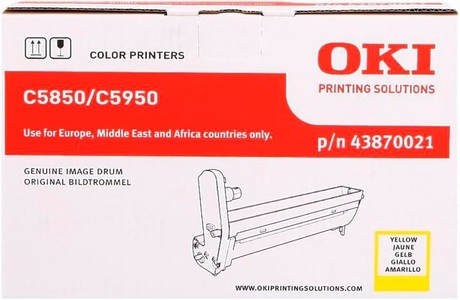 OKI, Original Drum Unit, gelb OKI 43870021, Oki Fotoleitereinheit, gelb, 43870021, (20'000 Seiten)