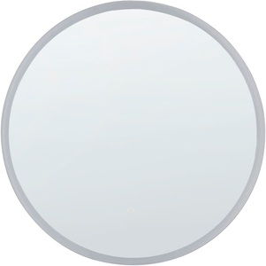 Beliani, Beliani Badspiegel mit LED-Beleuchtung rund 79 cm DEAUVILLE, 